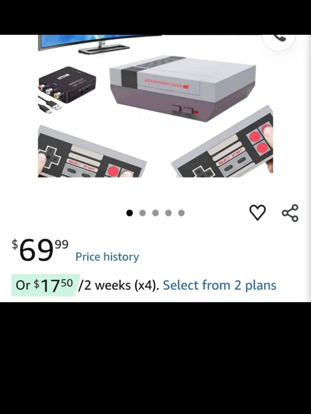 Classic Mini Entertainment System Console